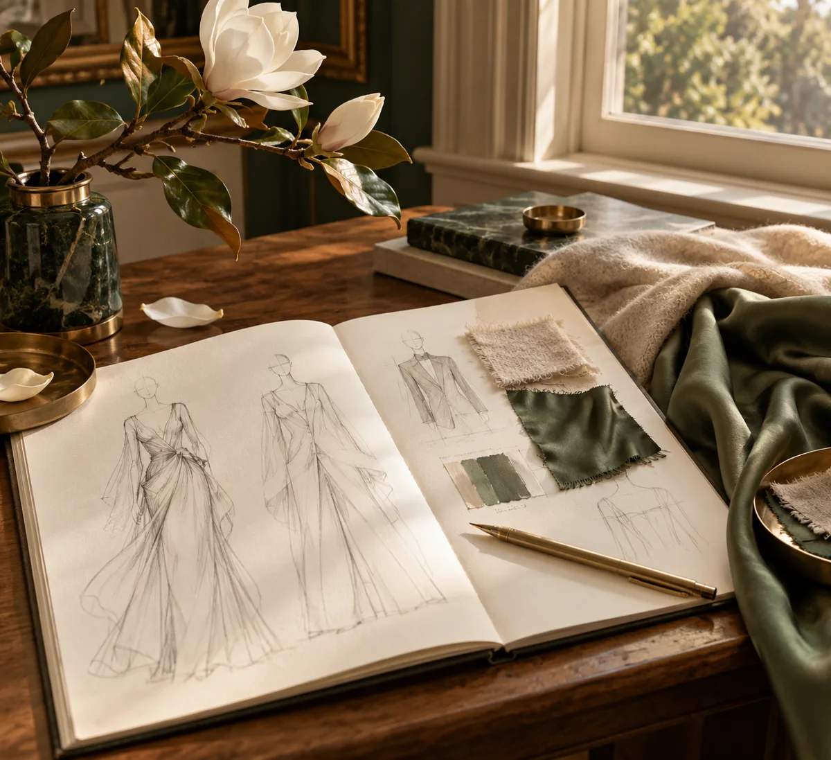Illustrative textile and garment development study