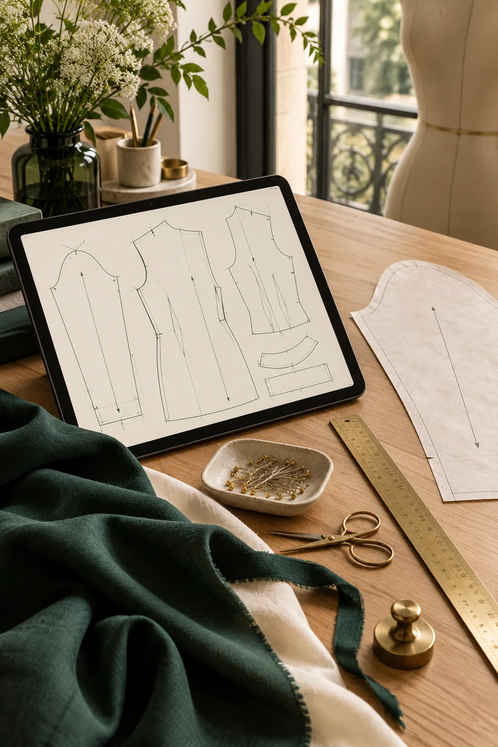 Illustrative textile and garment development study